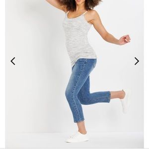 Motherhood maternity postpartum jeans (Capri length) small (4-6)